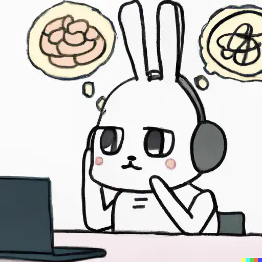 Thinking rabit.